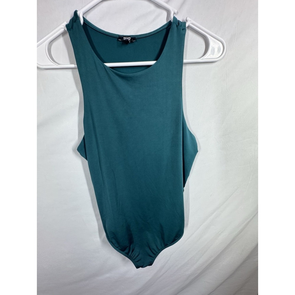 Express Women Body Contour Compression High Neck Bodysuit Med New W/out Tag